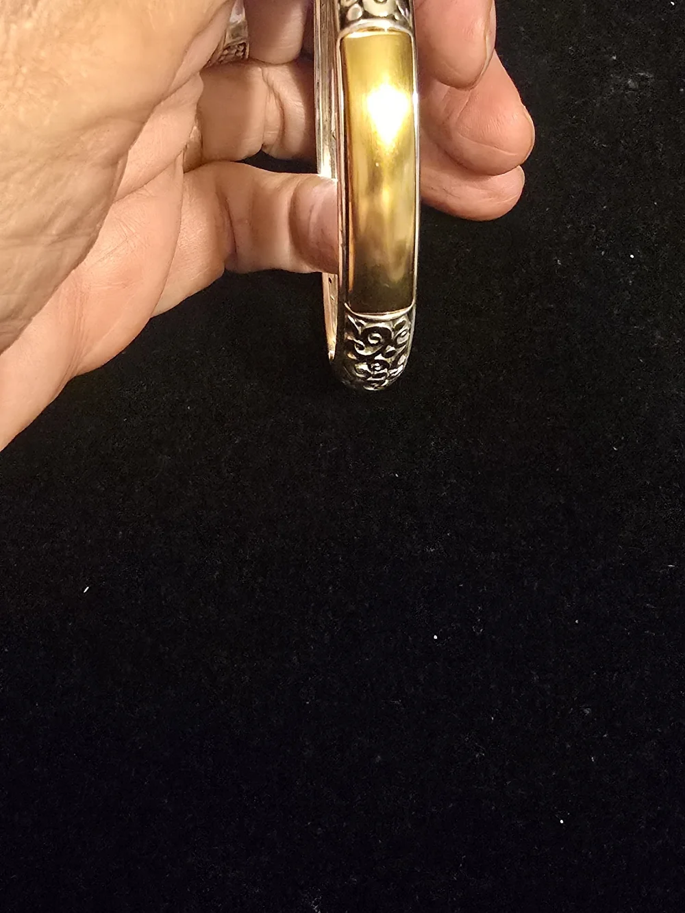 Brighton Two-Tone Gold and Silver Scrollwork Bracelet